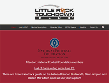 Tablet Screenshot of lrtouchdown.com